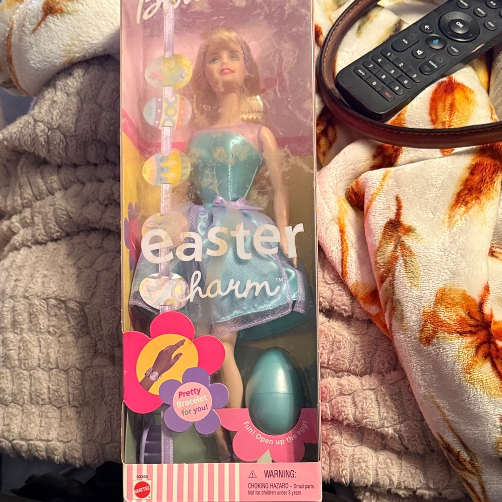 Barbie Easter Charm Doll in Turquoise Dress
